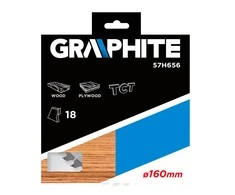Graphite Grafitinis diskinio pjūklo diskas 160x30mm, 18 dantų - 57H656