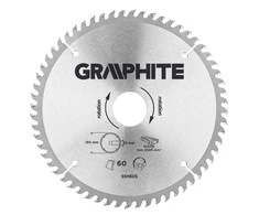 Graphite Diskinio pjūklo diskas, Widia, 180 x 30 mm, 60 dantų