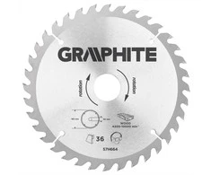 Graphite Grafito diskinis pjūklas 185x30x3,2mm 36z.