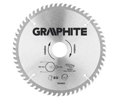 Graphite Diskinio pjūklo diskas, Widia, 185 x 30 mm, 60 dantų