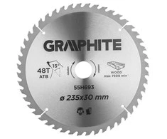Graphite Diskinio pjovimo diskas, Widia, 235 x 30 mm, 48 dantukai