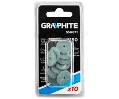 Graphite Šlifavimo diskeliai LAPELINIAI SIC 20 x 2 mm (10 vnt.)