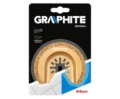 Grąžtas Graphite Pusapvalis diskas keramikai, 64 mm.