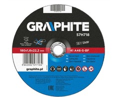 Metalo pjovimo diskas GRAPHITE 180 x 1,6 x 22 mm