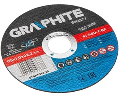 Metalo pjovimo diskai GRAPHITE 115 x 1,0 x 22,2 mm (10 vnt.)