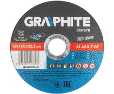 Tarcze Metalo pjovimo diskai 125 x 1,0 x 22,2 mm, 41 A60-T-BF, 10 folijos vnt.