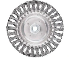 Szczotka Vielinis diskinis šepetys 150 mm, susukta viela, plienas, M14