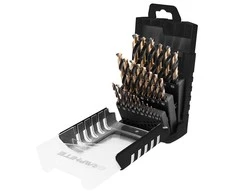 Grąžtas Graphite Metaliniai grąžtai HSS-CNC, 124°, "Pro-Tec", 1,0 - 13,0 mm, rinkinyje 25 vnt.