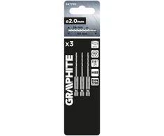 Metalinis grąžtas GRAPHITE 54T700 (2,0 mm, 3 vnt.)