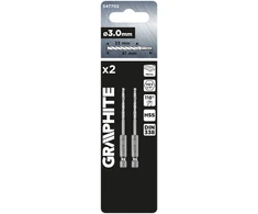 Wiertło Šešiakampis metalinis grąžtas 3,0 mm, 2 vnt.