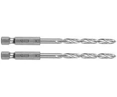 Wiertło Šešiakampis metalinis grąžtas 4,5 mm, 2 vnt.
