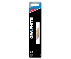 Grąžtas Grąžtai GRAPHITE 57H118 HSS-TiN 2,5 mm (3 vnt.)