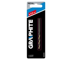 Graphite Grafitinis HSS-CNC metalo grąžtas, 124°, „Pro-Tec“, 3,2 mm