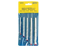Grąžtas Mega Wiertła Betono grąžtų rinkinys, 8 vnt. (3–10 mm) dėkle <113108>