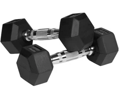 Guma dengti ketaus hanteliai HEX 2x2,5kg REBEL ACTIVE