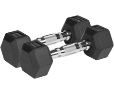 Guma dengti ketaus hanteliai HEX 2x2,5kg REBEL ACTIVE