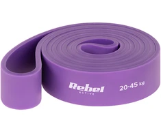 Guma TPE mankštos juosta – „Power Band PT-4“, violetinė, 20–45 kg, REBEL ACTIVE