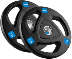 Gumuotų ketaus svarelių rinkinys 2x15kg, olimpinis atidarymas 51mm, REBEL ACTIVE