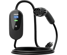 Hand Ev Įkroviklis samochodowa mobili regulowana type 2; 3.5 kw; 220v; 16a; ip55; dł przewodu 5m