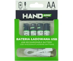 Plastrol Bateria ładowana usb-c, 2600mwh, 4xaa