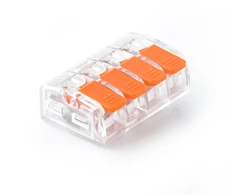 Plastrol Kompletas 5 vnt. greitųjų jungčių su svirtimis, tinkančių visų tipų laidams: sz-4d; 32a; 450v; lankstus laidas 0,2–1,5 mm², standus laidas 0,2–4 mm².