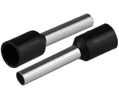 HAND Końcówka tulejkowa izolowana do przewodów 1×2,5mm2; dł tulejki 19,2mm juoda 50 vnt.