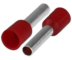 HAND Końcówka tulejkowa izolowana do przewodów 1x4mm2; dł tulejki 19,5mm raudona 50 vnt.