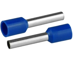 HAND Końcówka tulejkowa izolowana do przewodów 1×2,5mm2; dł tulejki 19,2mm mėlyna 50 vnt.