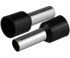 HAND Końcówka tulejkowa izolowana do przewodów 1x10mm2; dł tulejki 21,5mm juoda 20 vnt.