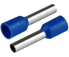 HAND Końcówka tulejkowa izolowana do przewodów 1x4mm2; dł tulejki 19,5mm mėlyna 50 vnt.