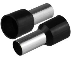 HAND Końcówka tulejkowa izolowana do przewodów 1x16mm2; dł tulejki 22,2mm juoda 50 vnt.