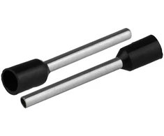 HAND Końcówka tulejkowa izolowana do przewodów 1×1,5mm2; dł tulejki 24,4mm juoda 50 vnt.