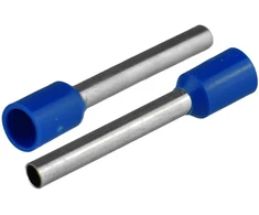 HAND Końcówka tulejkowa izolowana do przewodów 1×2,5mm2; dł tulejki 25,2mm mėlyna 50 vnt.