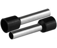 HAND Końcówka tulejkowa izolowana do przewodów 1x6mm2; dł tulejki 26mm juoda 20 vnt.