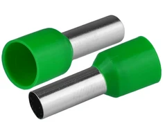 HAND Końcówka tulejkowa izolowana do przewodów 1x10mm2; dł tulejki 21,5mm žalia 50 vnt.