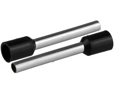 HAND Końcówka tulejkowa izolowana do przewodów 1×2,5mm2; dł tulejki 25,2mm juoda 50 vnt.