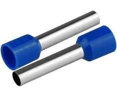 HAND Końcówka tulejkowa izolowana do przewodów 1x6mm2; dł tulejki 26mm mėlyna 20 vnt.