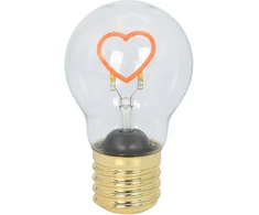 Hand Light Dekoracja świetlna ; żarówka led na baterie – serce; lumen 2700-3000k