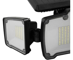 „Hand Light“ sieninis šviestuvas su saulės baterija 3x panelis 218 LED su pulteliu, judesio ir sutemos jutikliu – 4 W; 500 lm – IP65