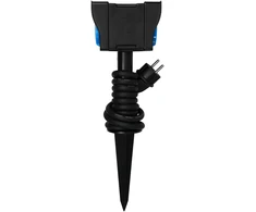 Hand Pro Sodo ilgintuvas keturgubas įkalamas, guminis, 3×1,5mm, 1,5m, IP44, prancūziškas lizdas