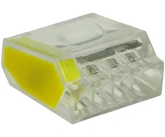 HAND Szybkozłączka czterokrotna do przewodów sztywnych, 24a, 0,75-2,5mm2, 450v ac