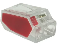 HAND Szybkozłączka dwukrotna do przewodów sztywnych, 24a, 0,75-2,5mm2, 450v ac