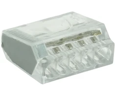 HAND Szybkozłączka pięciokrotna do przewodów sztywnych, 24a, 0,75-2,5mm2, 450v ac