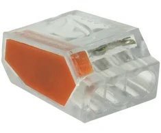 HAND Szybkozłączka trzykrotna do przewodów sztywnych, 24a, 0,75-2,5mm2, 450v ac