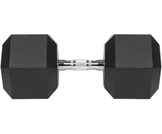 Gumuotas ketaus hantelis HEX 30 kg REBEL ACTIVE