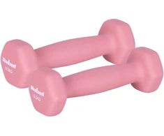 Hantelki Ketaus neopreno hanteliai HEX 2x0.5kg, REBEL ACTIVE