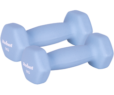 HEX 2x1kg neopreno ketaus hanteliai, REBEL ACTIVE