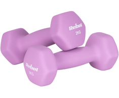 HEX 2x2kg neopreno ketaus hanteliai, REBEL ACTIVE