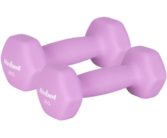 HEX 2x2kg neopreno ketaus hanteliai, REBEL ACTIVE