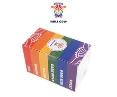Holi Cow Spalvinga Holi pudra - rinkinys 6x100g